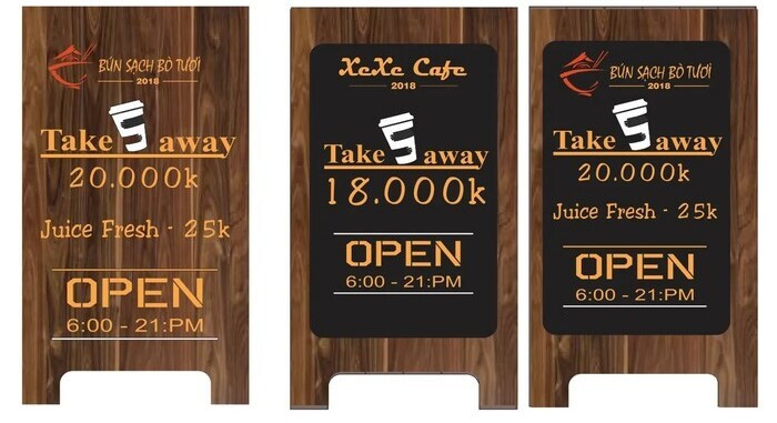 25+ mẫu bảng hiệu Cafe take away (cafe mang đi) đẹp nhất