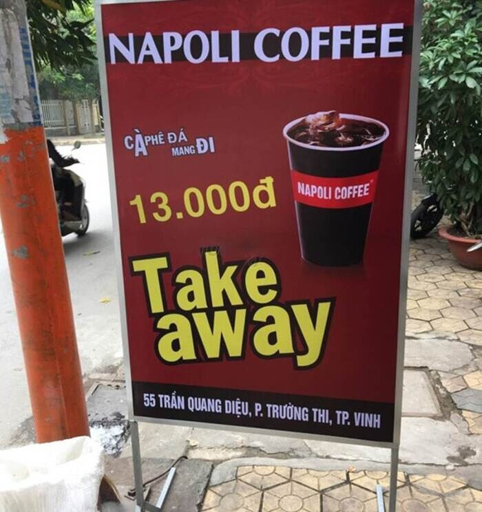 25+ mẫu bảng hiệu Cafe take away (cafe mang đi) đẹp nhất