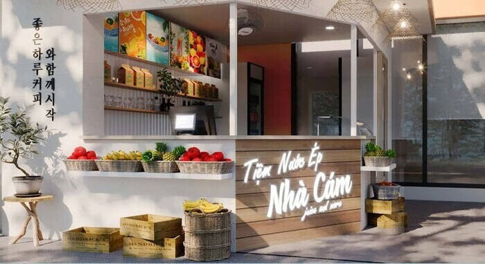 Bật mí 4 cách thiết kế quán nước ép trái cây đẹp nhất hiện nay