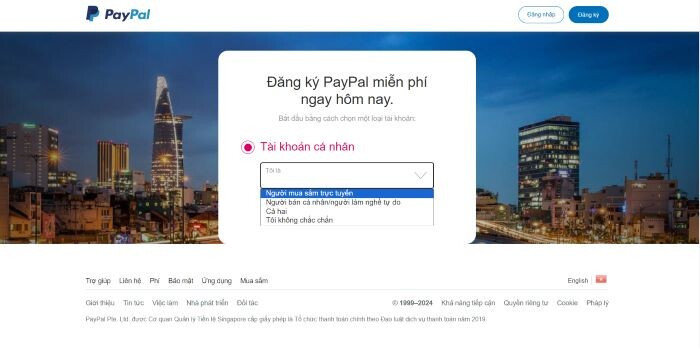 Cách đăng ký Paypal chính xác nhất 2024