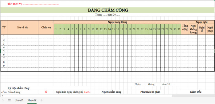 Chấm công là gì? Các mẫu bảng chấm công cập nhật mới nhất 2024
