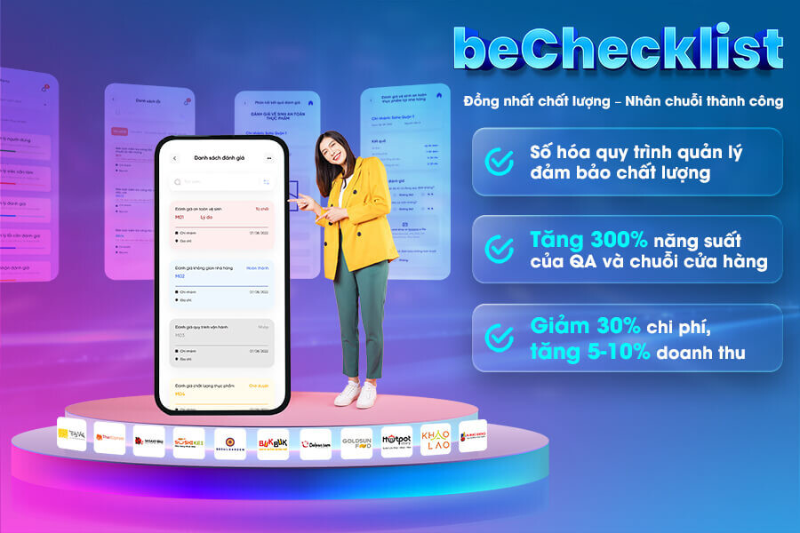 Cộng Cà Phê sử dụng beChecklist vào Vận hành &amp; Kiểm soát chất lượng toàn chuỗi