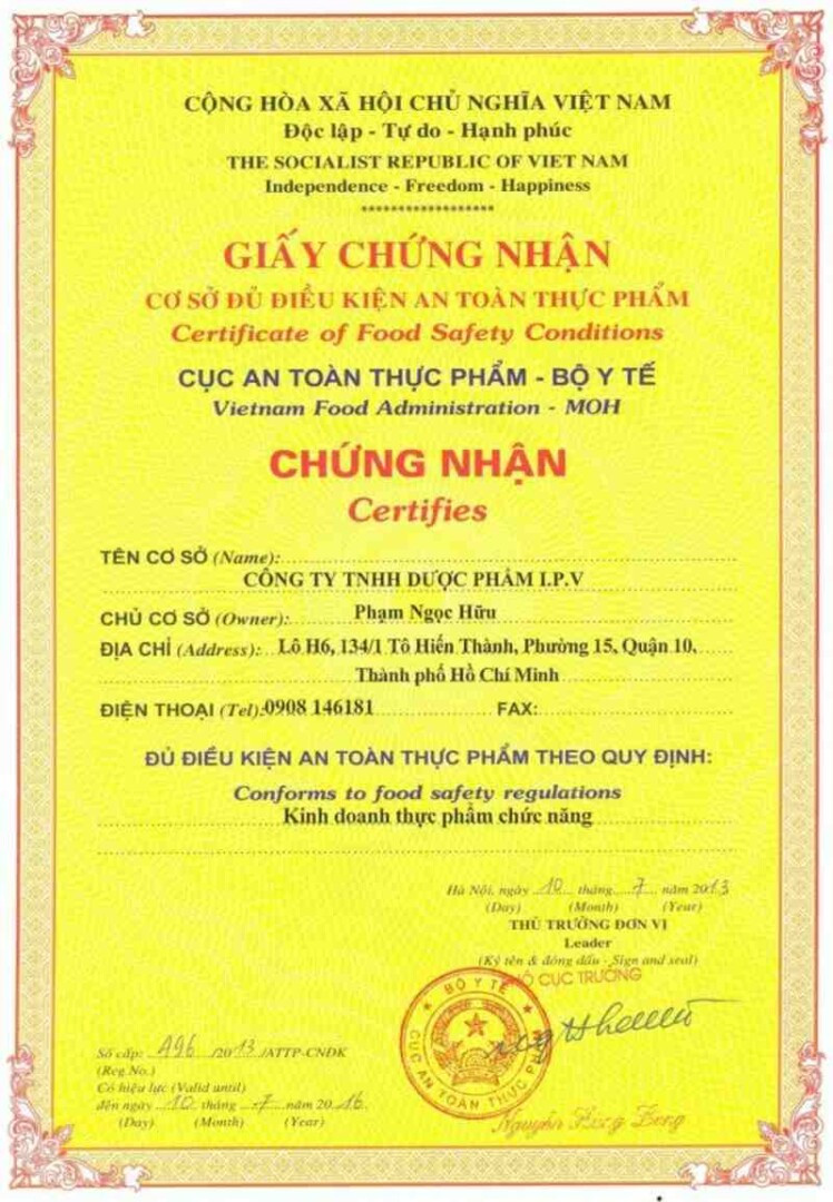 [GIẢI ĐÁP] Xin giấy vệ sinh an toàn thực phẩm ở đâu?
