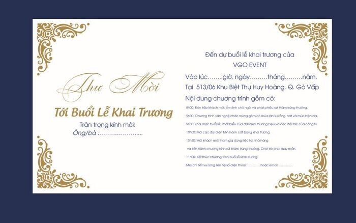 Tổng hợp những lời mời khai trương hay, thu hút khách hàng nhất 2024