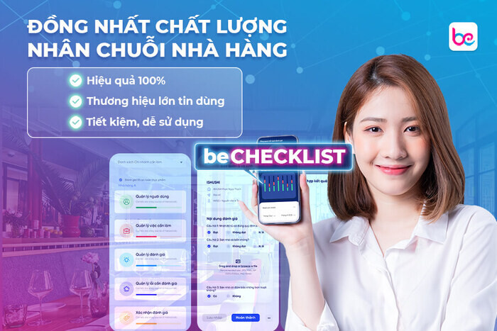 Goldsun Food sử dụng beChecklist vào quy trình kiểm soát chất lượng chuỗi nhà hàng