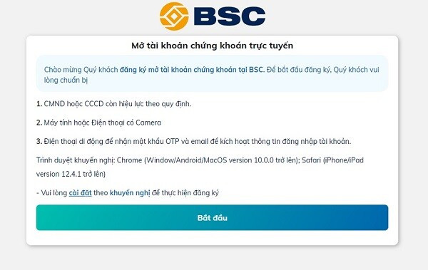Hướng dẫn mở tài khoản chứng khoán BIDV nhanh nhất 2024