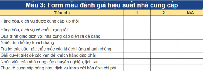 Mẫu checklist đánh giá nhà cung cấp hiệu quả, toàn diện nhất