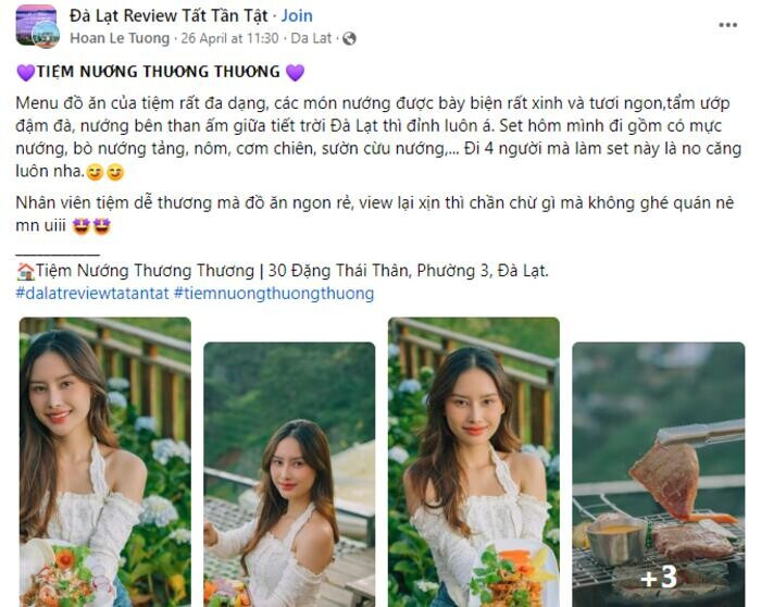 Review tiệm nướng Thương Thương – Điểm đến cực chill tại Đà Lạt