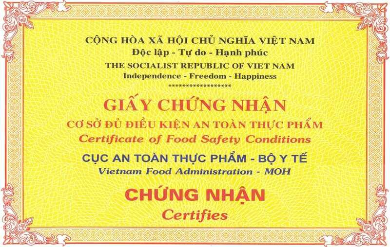 Thủ tục xin giấy phép vệ sinh an toàn thực phẩm nhà hàng A-Z